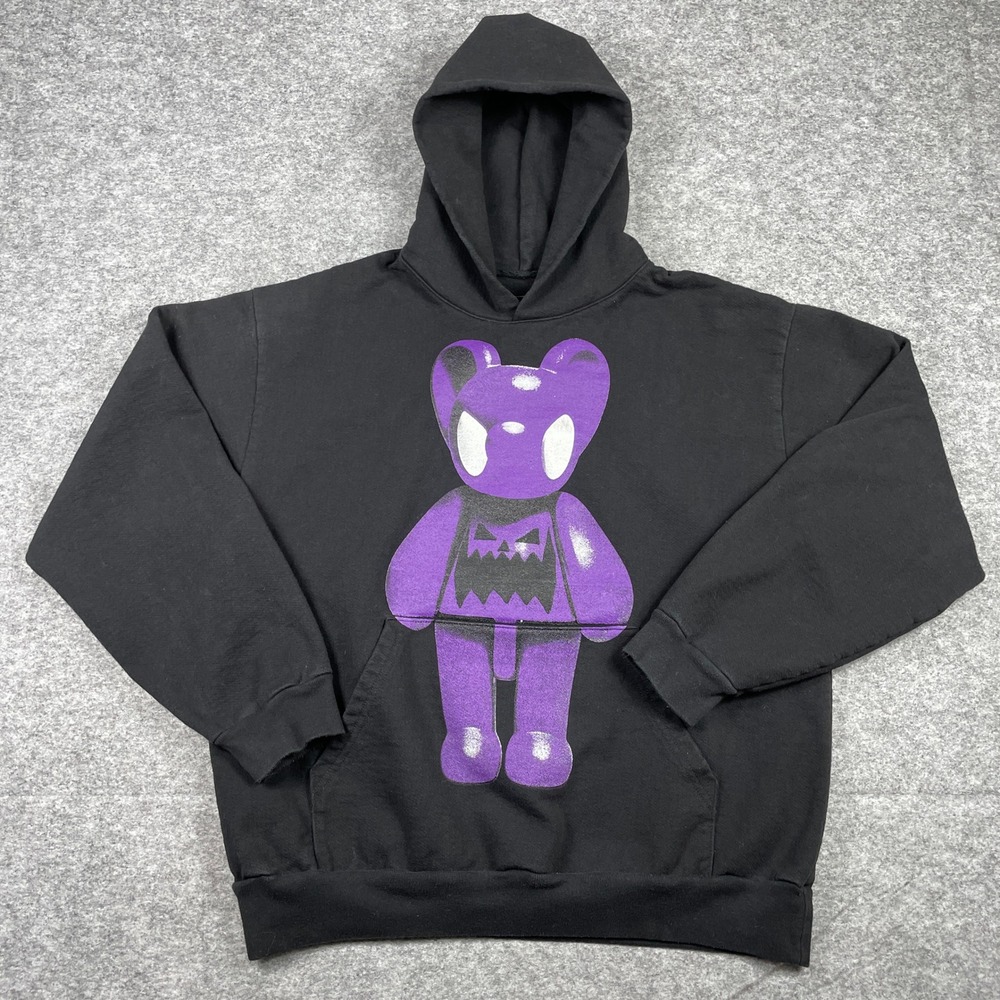 Asspizza x Father Steve Hoodie Mens XL Black Bear Steven Savoca Streetwear RARE